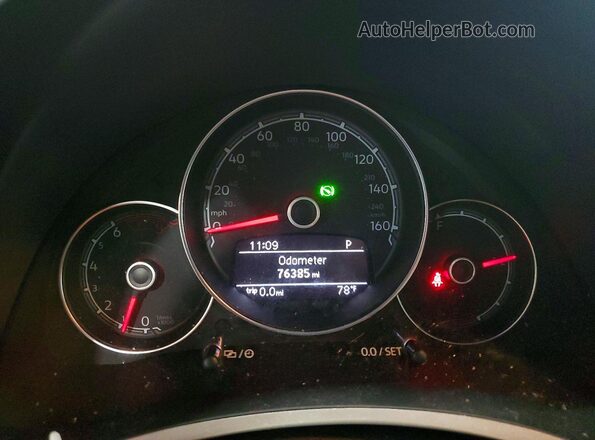 3VWF17AT0HM606798 2017 VOLKSWAGEN BEETLE Розовый Вид щитка приборов
