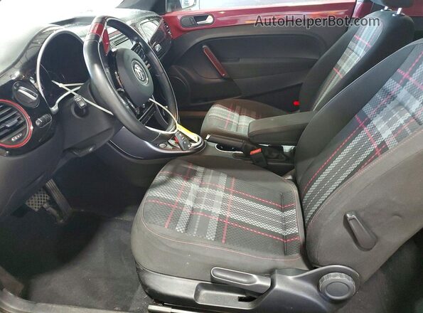 3VWF17AT0HM606798 2017 VOLKSWAGEN BEETLE Розовый Вид салона спереди