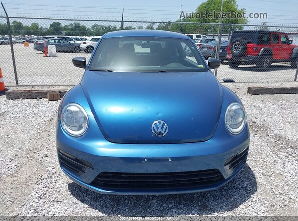 3VWF17AT7HM628054 2017 VOLKSWAGEN BEETLE Blue Instrument cluster view
