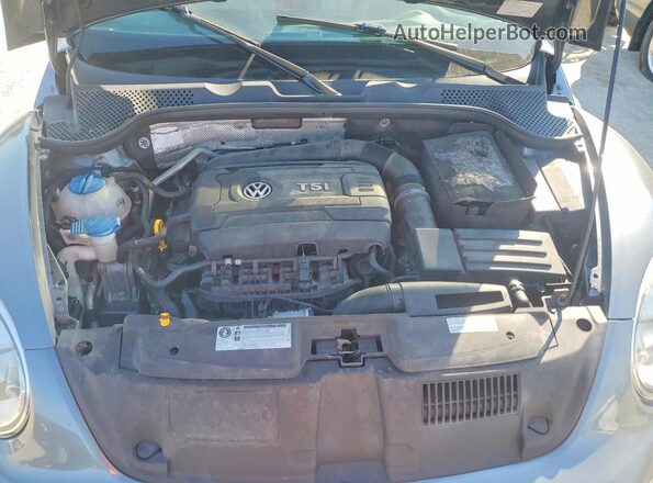 3VWF17AT9HM627262 2017 VOLKSWAGEN BEETLE Синий Вид задней части салона