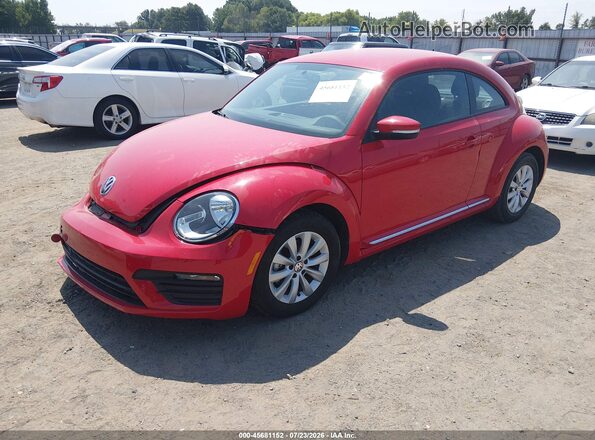 3VWFD7AT4KM719698 2019 VOLKSWAGEN BEETLE Red წინა მარცხენა ხედი სამი მეოთხედიდან