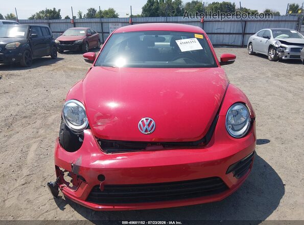 3VWFD7AT4KM719698 2019 VOLKSWAGEN BEETLE Red ხელსაწყოთა პანელის ხედი