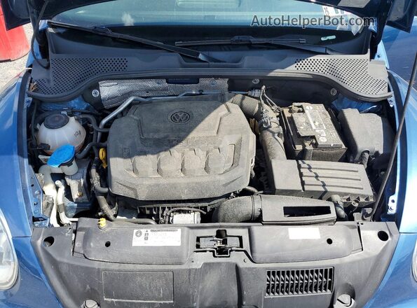 3VWFD7AT6JM714355 2018 VOLKSWAGEN BEETLE Blue უკანა სალონის ხედი
