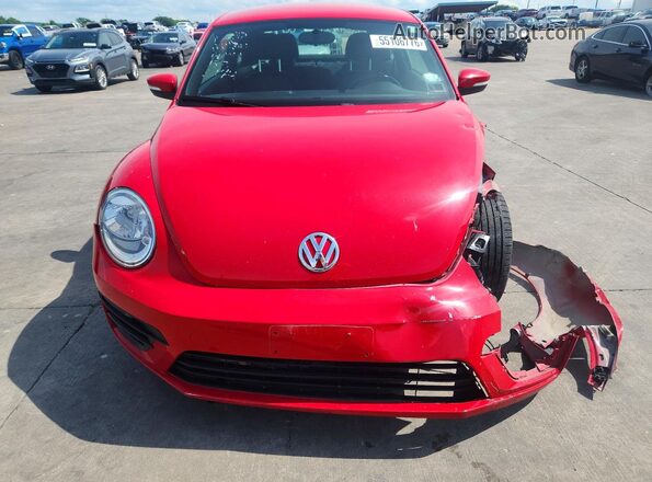3VWFD7AT6KM712199 2019 VOLKSWAGEN BEETLE Red Widok z przodu