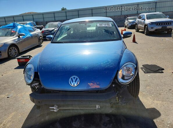 3VWFD7AT7KM712602 2019 VOLKSWAGEN BEETLE Синий Вид спереди