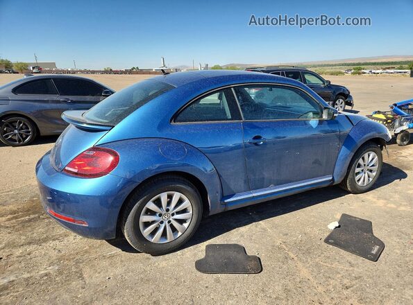 3VWFD7AT7KM712602 2019 VOLKSWAGEN BEETLE Синий Задняя правая четверть