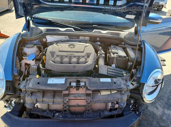 3VWFD7AT7KM712602 2019 VOLKSWAGEN BEETLE Синий Вид задней части салона