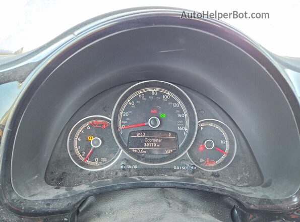 3VWFD7AT7KM712602 2019 VOLKSWAGEN BEETLE Синий Вид щитка приборов