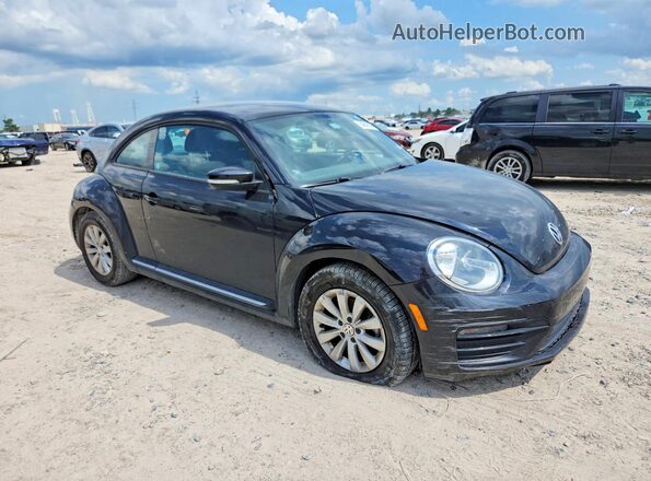 3VWFD7AT9KM707708 2019 VOLKSWAGEN BEETLE Черный Передняя правая четверть