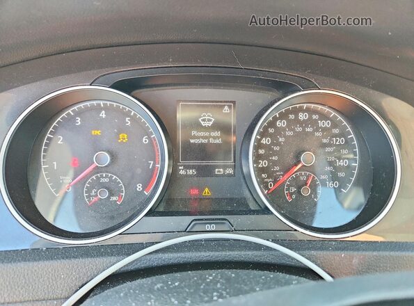 3VWG57AU6MM005018 2021 VOLKSWAGEN GOLF White ხელსაწყოთა პანელის ხედი