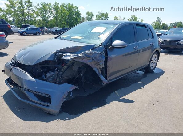 3VWG57AU7MM014083 2021 VOLKSWAGEN GOLF Gray წინა მარცხენა ხედი სამი მეოთხედიდან