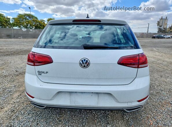 3VWG57AUXKM033708 2019 VOLKSWAGEN GOLF White Widok z tyłu