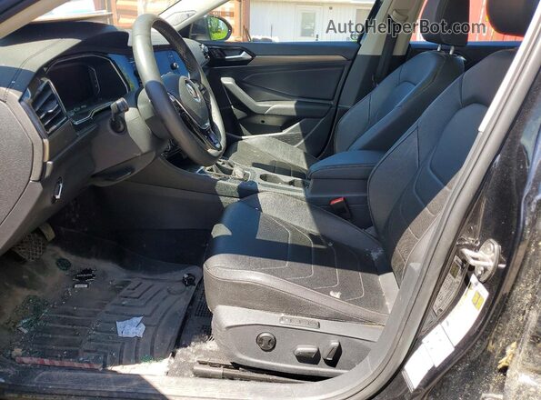 3VWG57BU6MM076282 2021 VOLKSWAGEN JETTA Black წინა სალონის ხედი