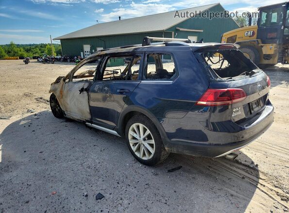 3VWH17AU0HM534101 2017 VOLKSWAGEN GOLF Blue Trasero izquierdo