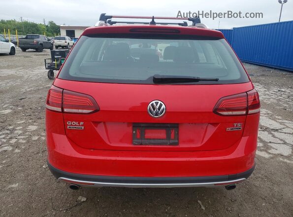 3VWH17AUXJM754528 2018 VOLKSWAGEN GOLF Red Rear view