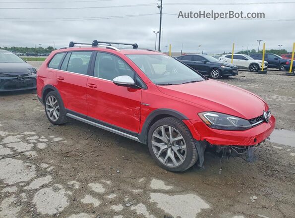 3VWH17AUXJM754528 2018 VOLKSWAGEN GOLF Red Front right