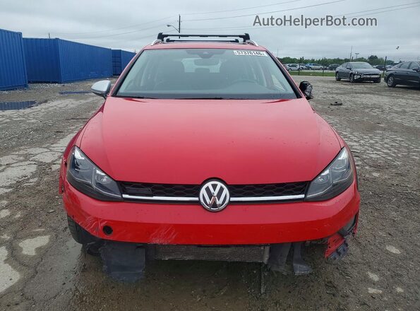 3VWH17AUXJM754528 2018 VOLKSWAGEN GOLF Red Front view