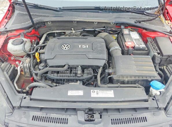 3VWH17AUXJM754528 2018 VOLKSWAGEN GOLF Red Engine compartment view