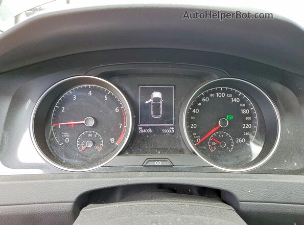 3VWH17AUXJM764783 2018 VOLKSWAGEN GOLF Black Vista del cuadro de instrumentos
