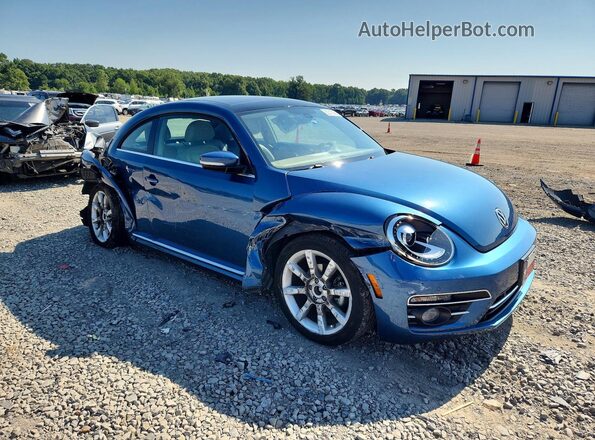 3VWJD7AT2KM717653 2019 VOLKSWAGEN BEETLE Blue Front right