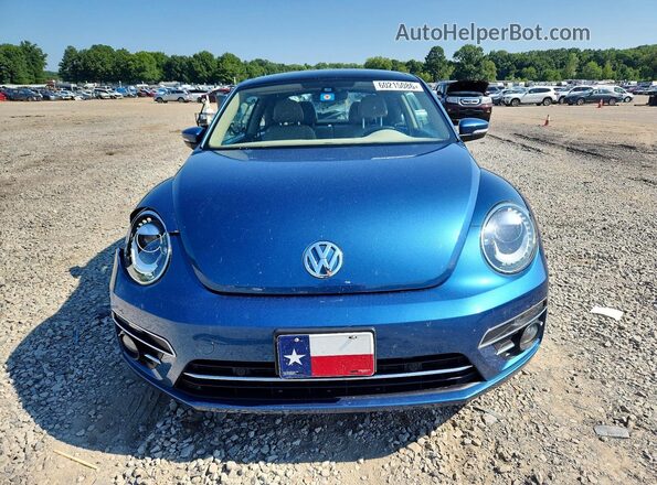 3VWJD7AT2KM717653 2019 VOLKSWAGEN BEETLE Blue Front view