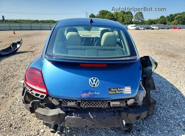 3VWJD7AT2KM717653 2019 VOLKSWAGEN BEETLE Blue Rear view