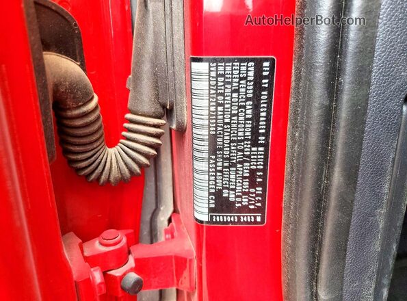 3VWJD7AT2KM719368 2019 VOLKSWAGEN BEETLE Red Вид підкапотного простору