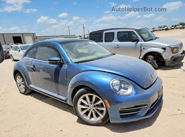 3VWJD7AT7KM713601 2019 VOLKSWAGEN BEETLE Blue Delantero derecho