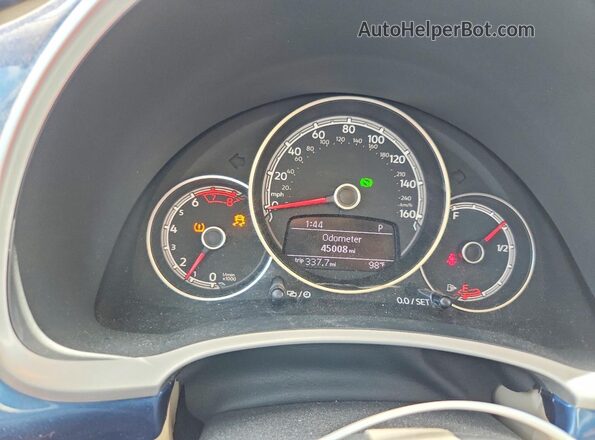 3VWJD7AT7KM713601 2019 VOLKSWAGEN BEETLE Blue Vista del cuadro de instrumentos