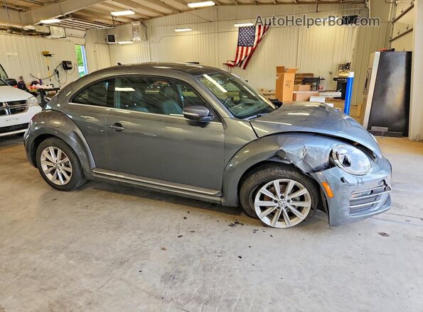 3VWJD7AT8JM712892 2018 VOLKSWAGEN BEETLE Серый Передняя правая четверть