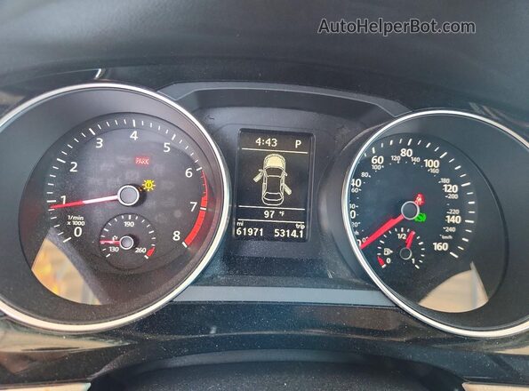 3VWL17AJ4HM390729 2017 VOLKSWAGEN JETTA White Instrument cluster view
