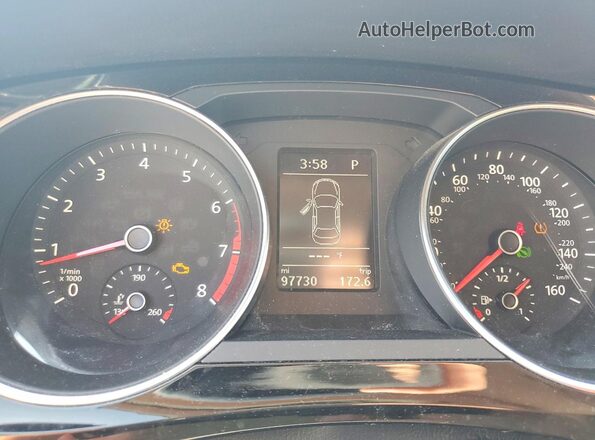 3VWL17AJ7HM399019 2017 VOLKSWAGEN JETTA White Instrument cluster view