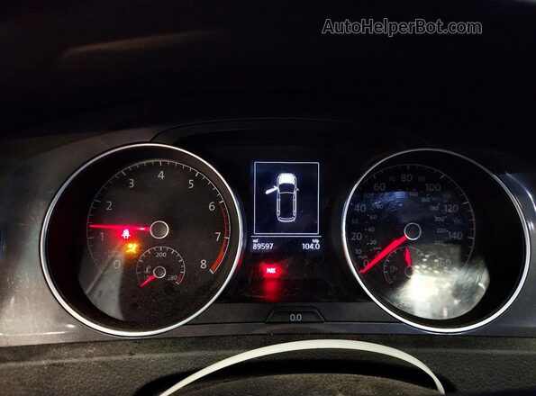 3VWM17AU3HM534530 2017 VOLKSWAGEN GOLF Black Vista del cuadro de instrumentos