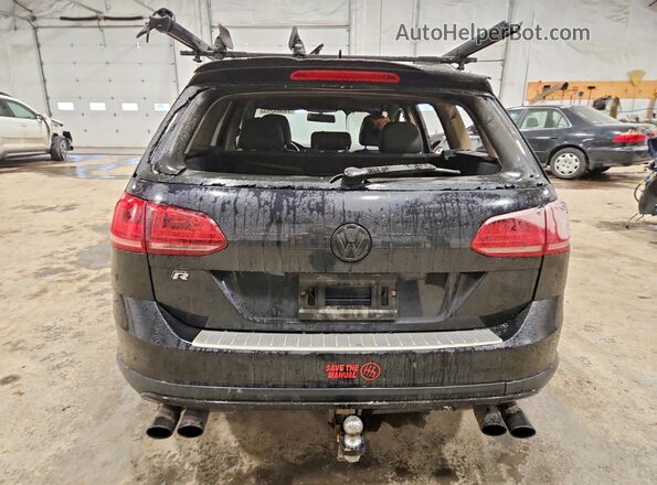 3VWM17AU5HM523688 2017 VOLKSWAGEN GOLF Black Widok z tyłu