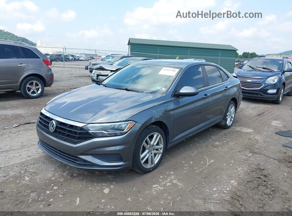 3VWN57BU3KM062926 2019 VOLKSWAGEN JETTA Серый Передняя левая четверть