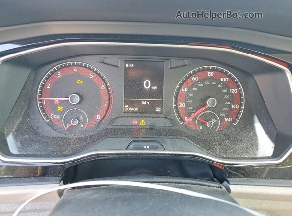 3VWN57BU5KM244756 2019 VOLKSWAGEN JETTA Black Widok zestawu wskaźników