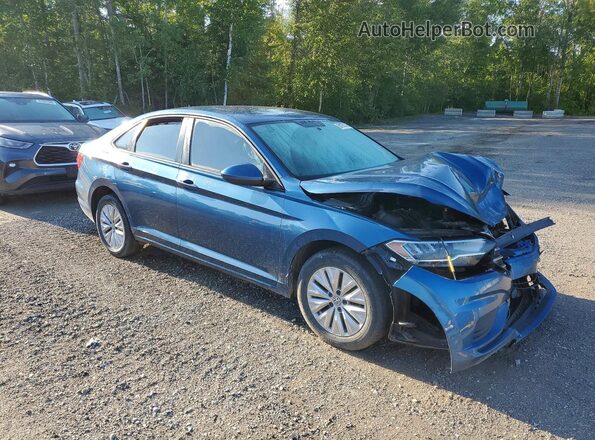 3VWN57BU6KM200944 2019 VOLKSWAGEN JETTA Blue Передня права чверть