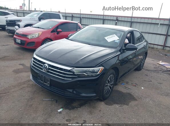 3VWN57BU7MM071728 2021 VOLKSWAGEN JETTA Black Առջևի ձախ երեք քառորդ տեսարան