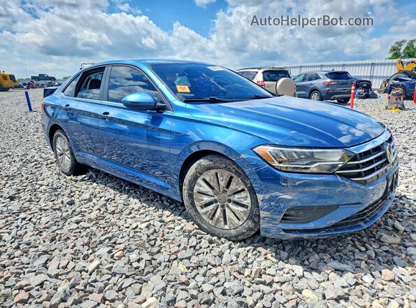 3VWN57BUXKM227127 2019 VOLKSWAGEN JETTA Blue წინა მარჯვენა