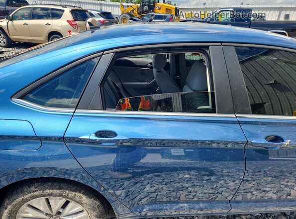 3VWN57BUXKM227127 2019 VOLKSWAGEN JETTA Blue უკანა სავარძლების ხედი