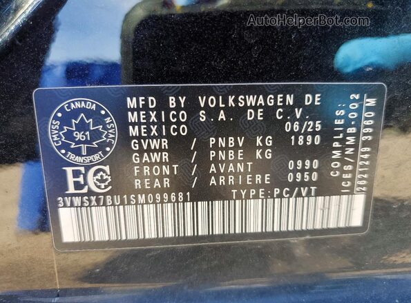 3VWSX7BU1SM099681 2025 VOLKSWAGEN JETTA Черный Вид подкапотного пространства
