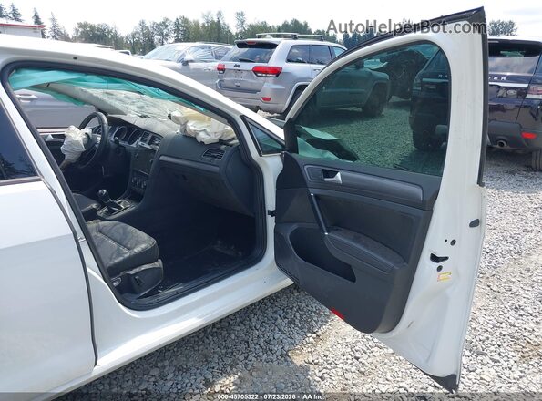 3VWW57AU4KM000649 2019 VOLKSWAGEN GOLF White Widok wnętrza z przodu