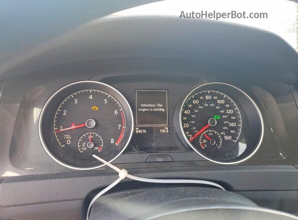 3VWY57AUXKM509038 2019 VOLKSWAGEN GOLF Beige Vista del cuadro de instrumentos