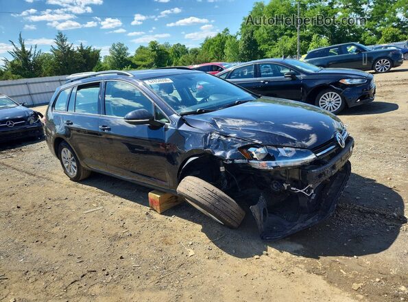 3VWY57AUXKM511002 2019 VOLKSWAGEN GOLF Black Delantero derecho