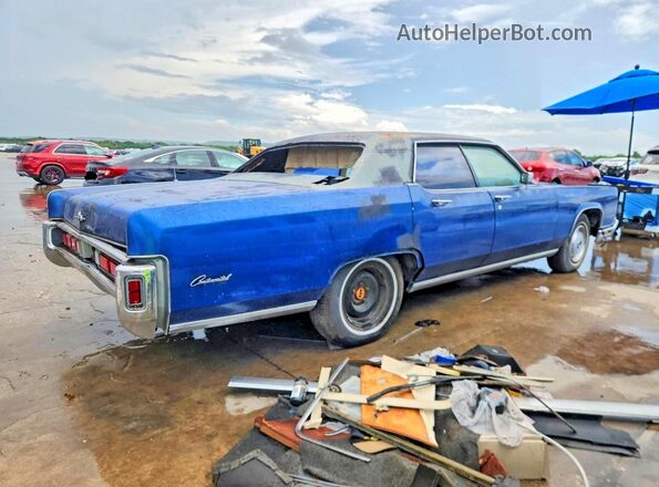 3Y82A874716 1973 LINCOLN CONTINENTA Blue Trasero derecho