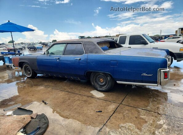 3Y82A874716 1973 LINCOLN CONTINENTA Blue Trasero izquierdo