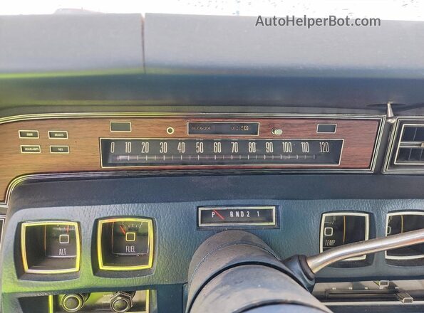 3Y82A874716 1973 LINCOLN CONTINENTA Blue Vista del cuadro de instrumentos