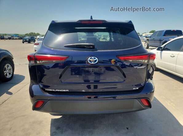 5TDGARAH4NS511395 2022 TOYOTA HIGHLANDER Blue Vista interior delantera