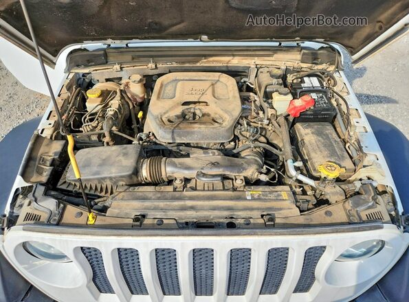 1C4HJXKN8MW672697 2021 JEEP WRANGLER White VIN კოდის სტიკერის ხედი