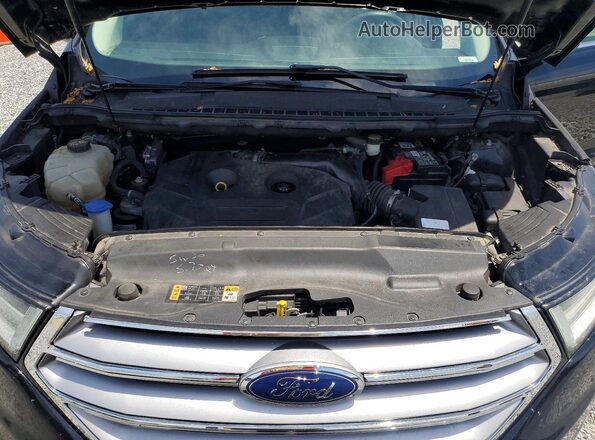 2FMPK3J95JBB30701 2018 FORD EDGE Black ძრავის განყოფილების ხედი